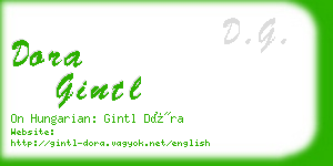 dora gintl business card